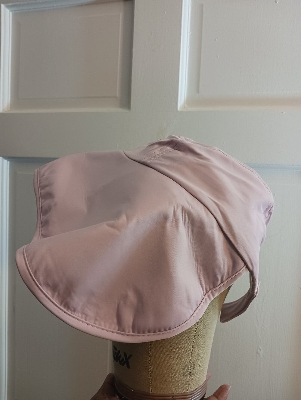 Pink Sun Hat Bonnet Visor Cap Adjustable With Straps One Size